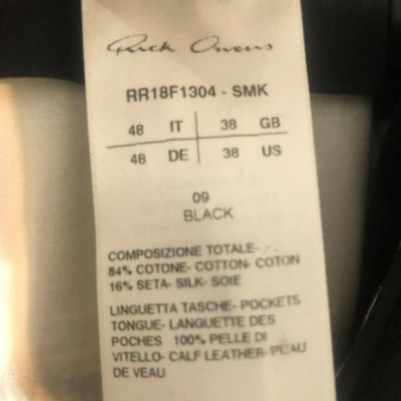 Rick Owens Drop Crotch Trousers - Picture 2 of 4